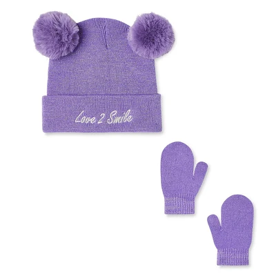 George Toddler Girls' Hat and Mitts 2-Piece Set
