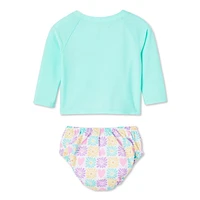 George Baby Girls' Swim Diaper 2-Piece Set