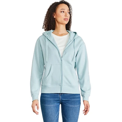 Haut à capuchon zippé sur la longueur George pour femmes Tailles TP–TTG