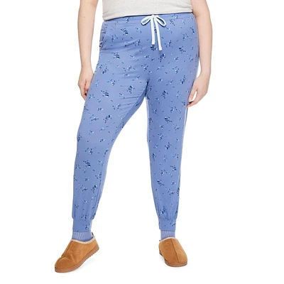 George Women's Plus Peached Jersey Jogger, Sizes 1X-3X