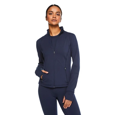 Veste zippée sur la longueur Athletic Works pour femmes Tailles TP–TTG