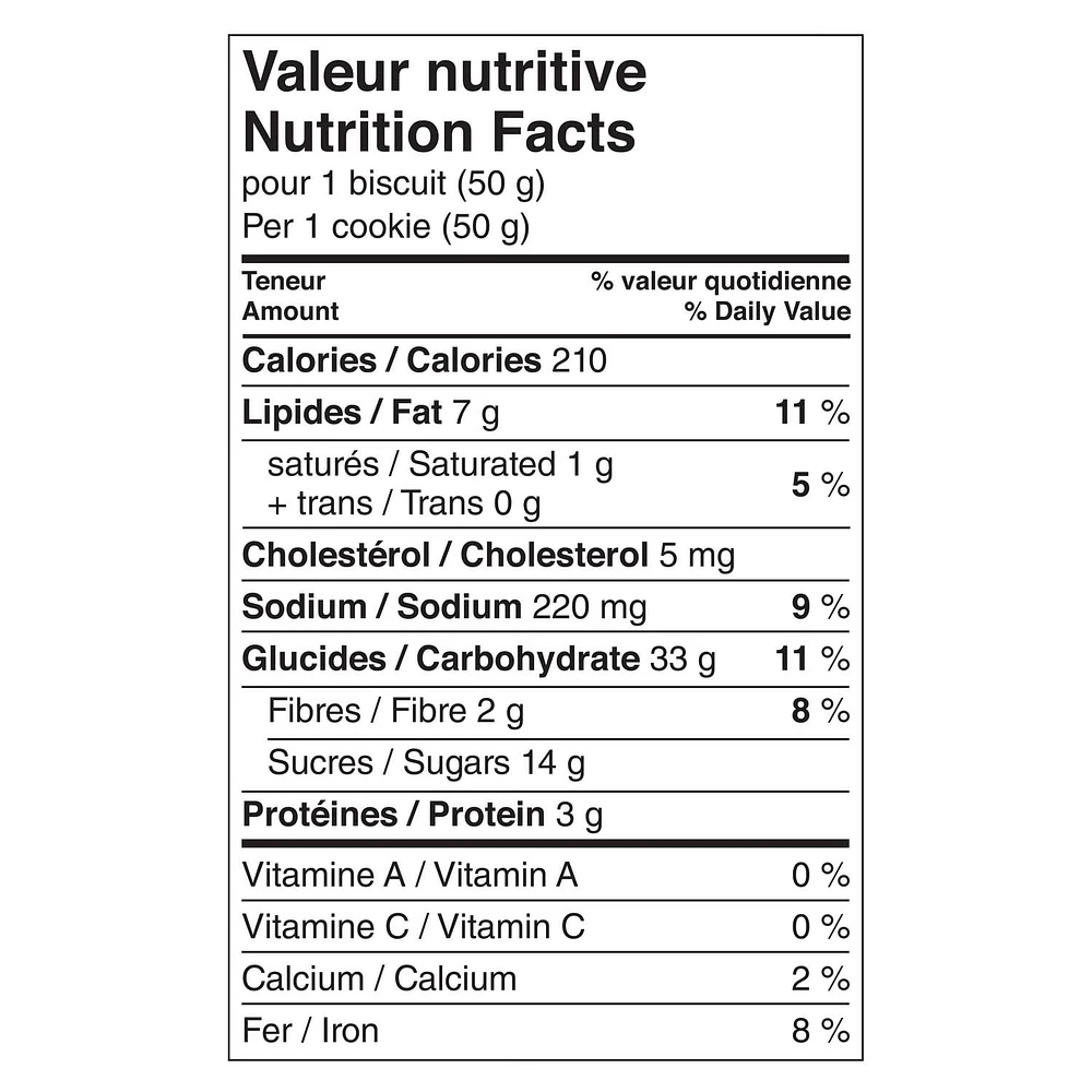 Sara Lee®  Oatmeal & Raisin Cookies, 300 g