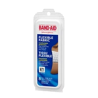 Band-Aid Brand Flexible Fabric Adhesive Bandages for Flexible Protection and Wound Care of Minor Cuts and Scrapes, Travel Pack, 8 ct, 8 Count