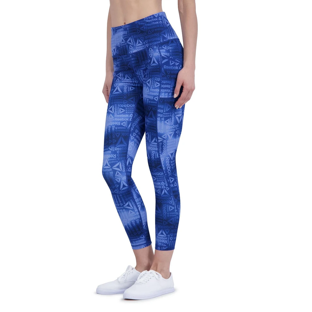 Reebok Everyday Highrise 7/8 Legging imprimé avec poches Entrejambe de 63,5 cm pour femme