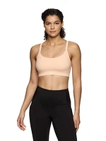 Reebok Women's Low Impact Favorite Racerback Sports Bra with Removable Cups