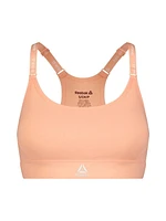 Reebok Women's Low Impact Favorite Racerback Sports Bra with Removable Cups