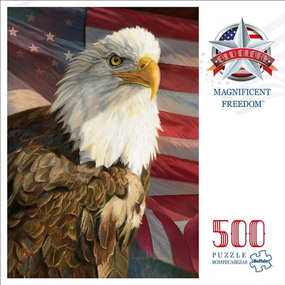 Buffalo Games - Old Glory - Magnificent Freedom - 500 Piece Jigsaw Puzzle