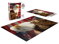 Buffalo Games - Old Glory - Magnificent Freedom - 500 Piece Jigsaw Puzzle