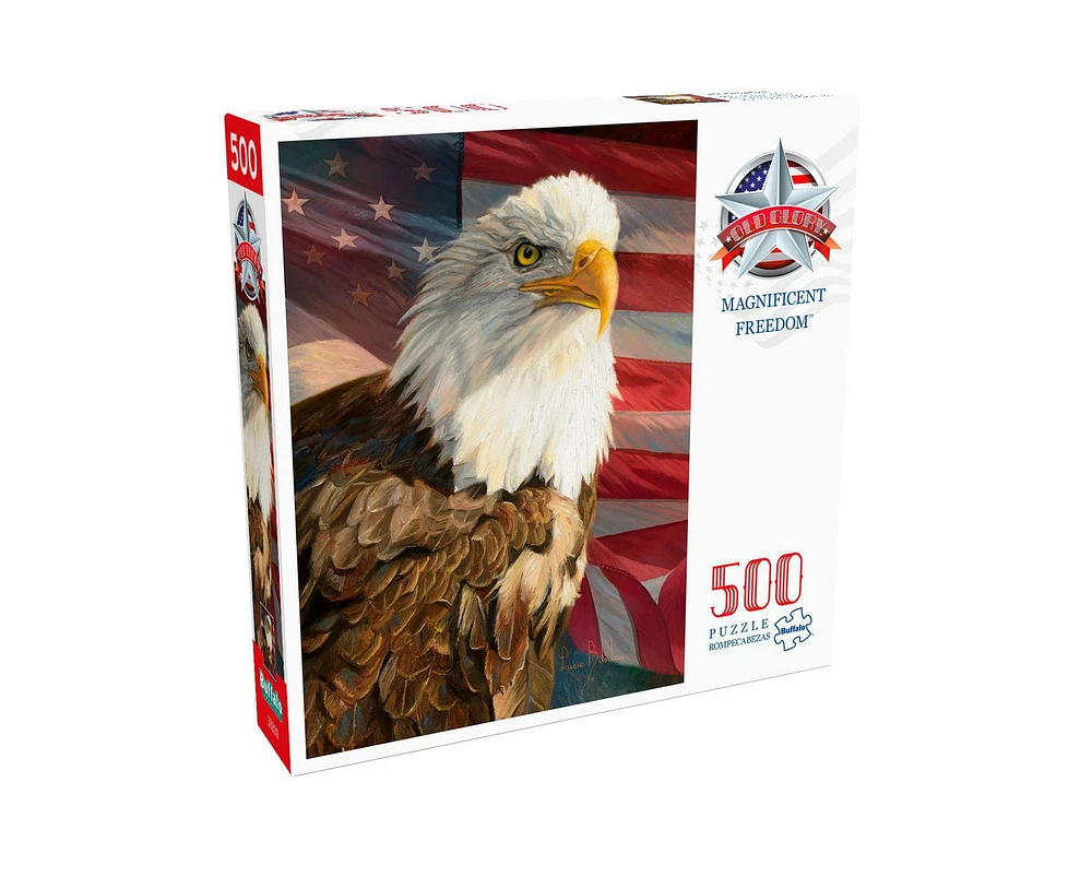 Buffalo Games - Old Glory - Magnificent Freedom - 500 Piece Jigsaw Puzzle