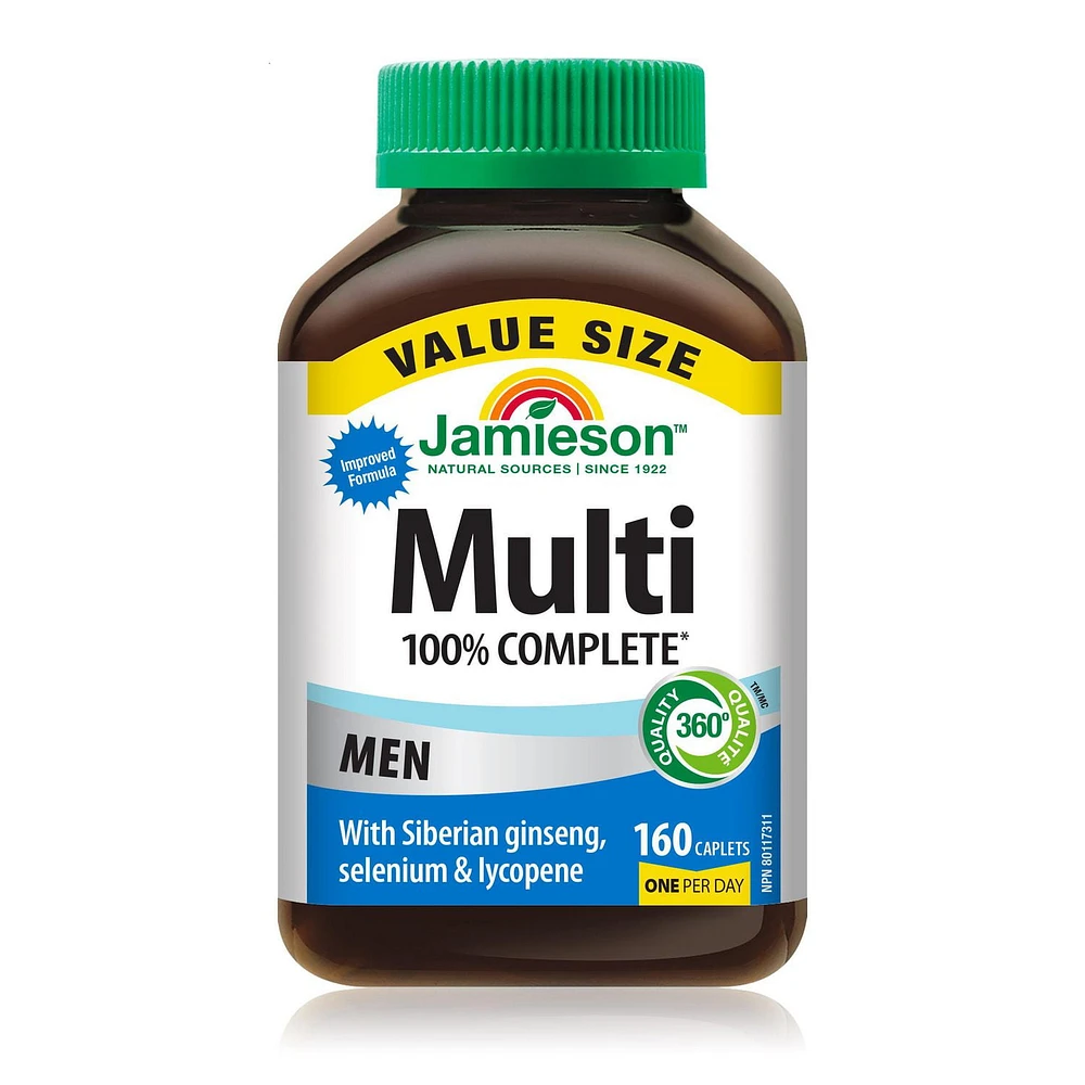 Jamieson 100% complète Multivitamine pour hommes format économique