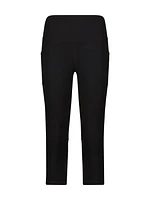 Reebok Women's Everyday Highrise Capri Legging With Pockets 20" Inseam