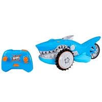 Hot Wheels R/C Supercharged Shark Vehicle, Races on Land & Water, for Kids 5 Years Old & Up