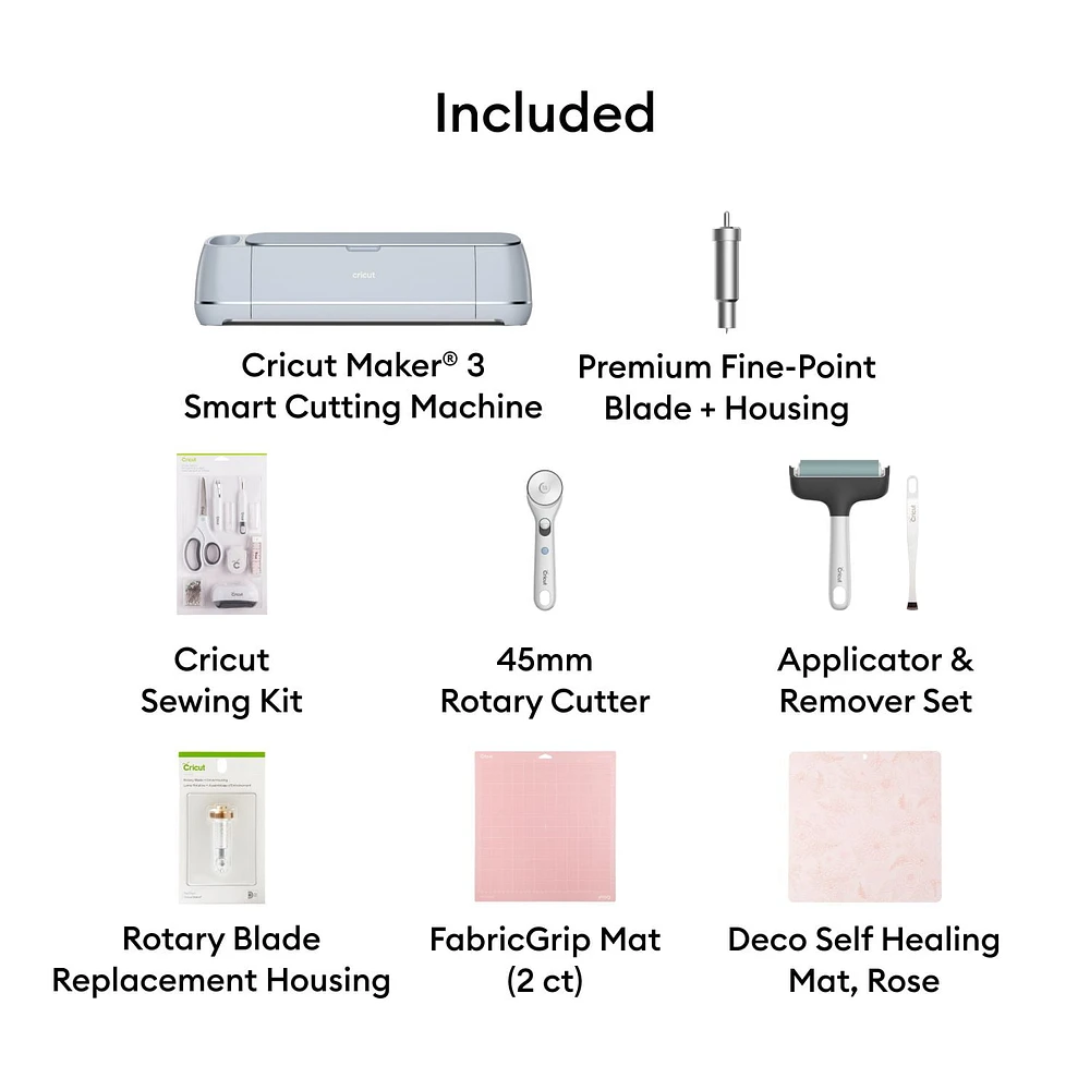 Cricut Maker® 3 + Tool Kit + Mat Variety Bundle