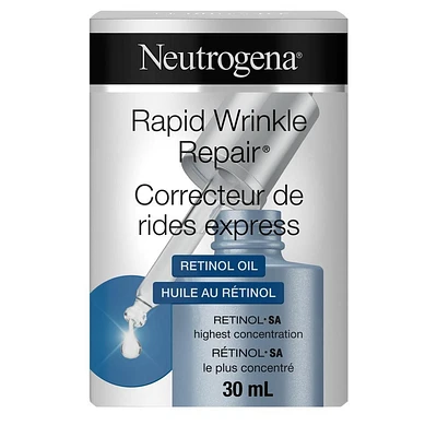 Neutrogena Anti Aging Retinol Oil For Face, Rapid Wrinkle Repair Face Serum & Eye Serum, 30 mL