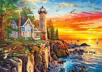 Buffalo Games - Large Pieces - Rocky Cliff Lighthouse - 300 Piece Jigsaw Puzzle