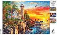 Buffalo Games - Large Pieces - Rocky Cliff Lighthouse - 300 Piece Jigsaw Puzzle