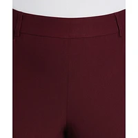 Rafaella Pantalon habillé à jambe droite grande taille pour femme