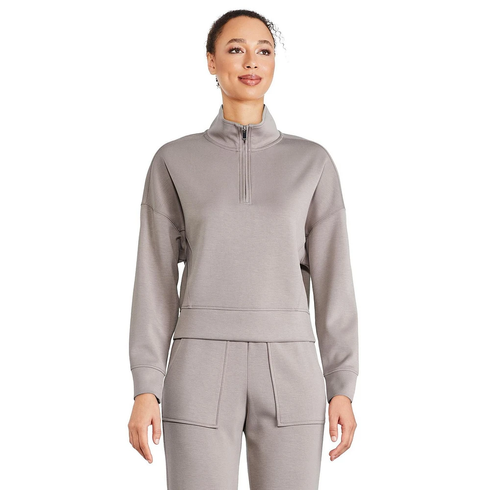 George Women's Half-Zip Scuba Popover