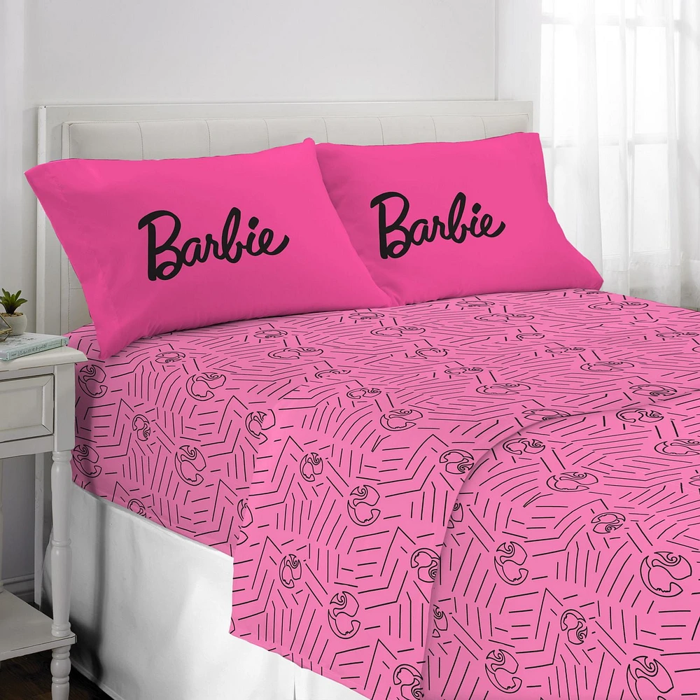 Barbie "Barbie Chevron" Full Sheet Set