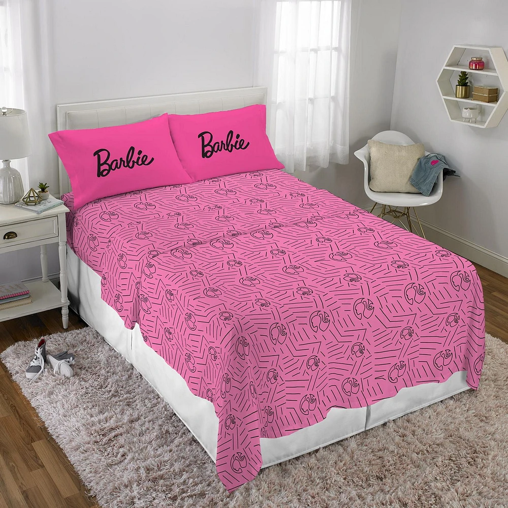 Barbie "Barbie Chevron" Full Sheet Set