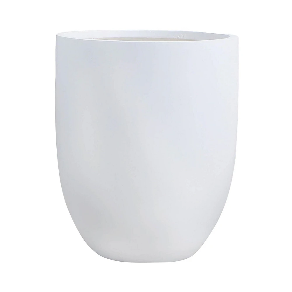 Landon White Large Planter, 20.1"