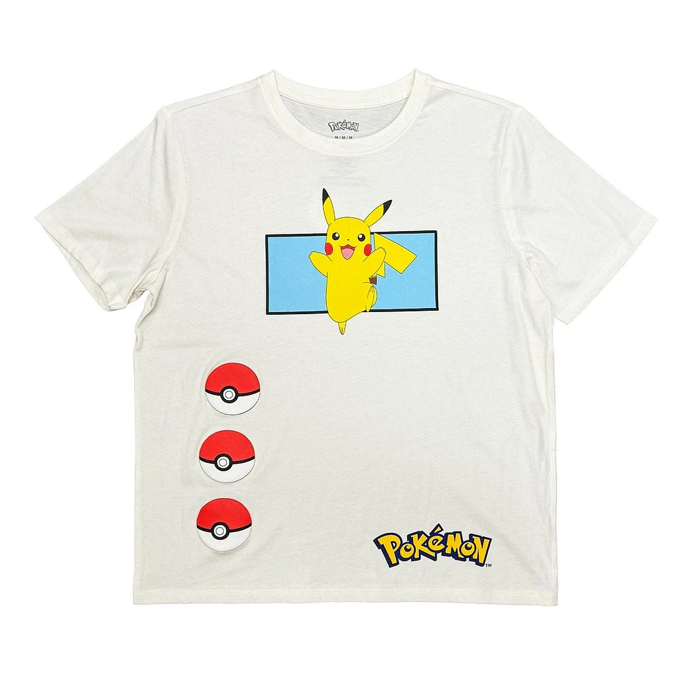 Pokemon Ladies Blooming Pikachu T-shirt à manches courtes pour petit ami