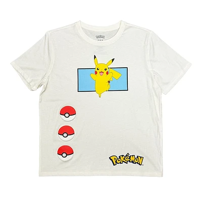 Pokemon Ladies Blooming Pikachu T-shirt à manches courtes pour petit ami