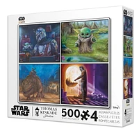 THOMAS KINKADE STAR WARS MANDALORIAN - MULTIPACK - 4 IN 1 PUZZLES