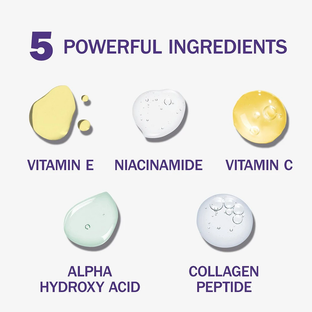 Super sérum Olay avec niacinamide, vitamine C, peptide de collagène, vitamine E et acide alpha-hydroxylé (AHA) 30 ml