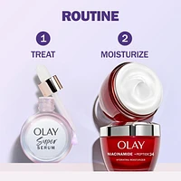 Super sérum Olay avec niacinamide, vitamine C, peptide de collagène, vitamine E et acide alpha-hydroxylé (AHA) 30 ml
