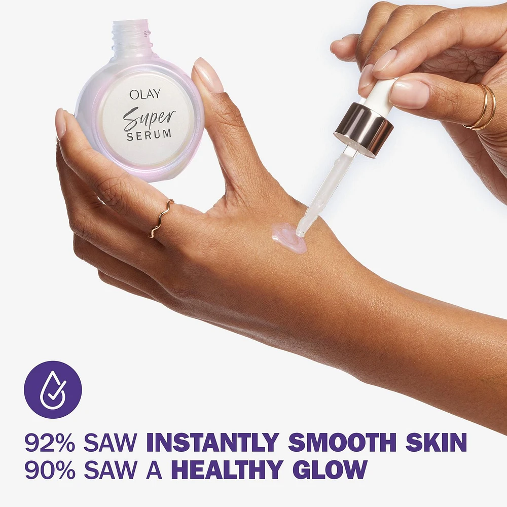 Super sérum Olay avec niacinamide, vitamine C, peptide de collagène, vitamine E et acide alpha-hydroxylé (AHA) 30 ml
