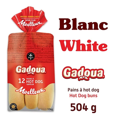 Gadoua Hot Dog Buns, 504 g