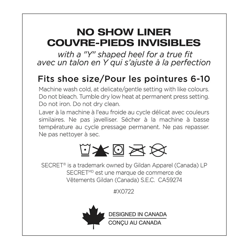 Secret Confort Chaussettes Invisibles 3pk Pointures 6 à 10