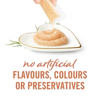 Fancy Feast Savoury Puree Naturals with Natural Salmon & Tuna in a Demi-Glace, Cat Treats 40 g, 40 g