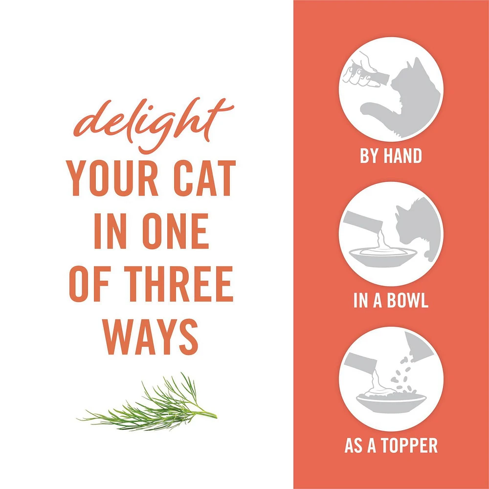Fancy Feast Savoury Puree Naturals with Natural Salmon & Tuna in a Demi-Glace, Cat Treats 40 g, 40 g