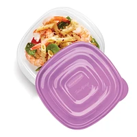 Rubbermaid TakeAlongs Square Food Storage Containers, 1.2 L (5.2 Cup), Special-Edition Orchid Purple, 4 Pack