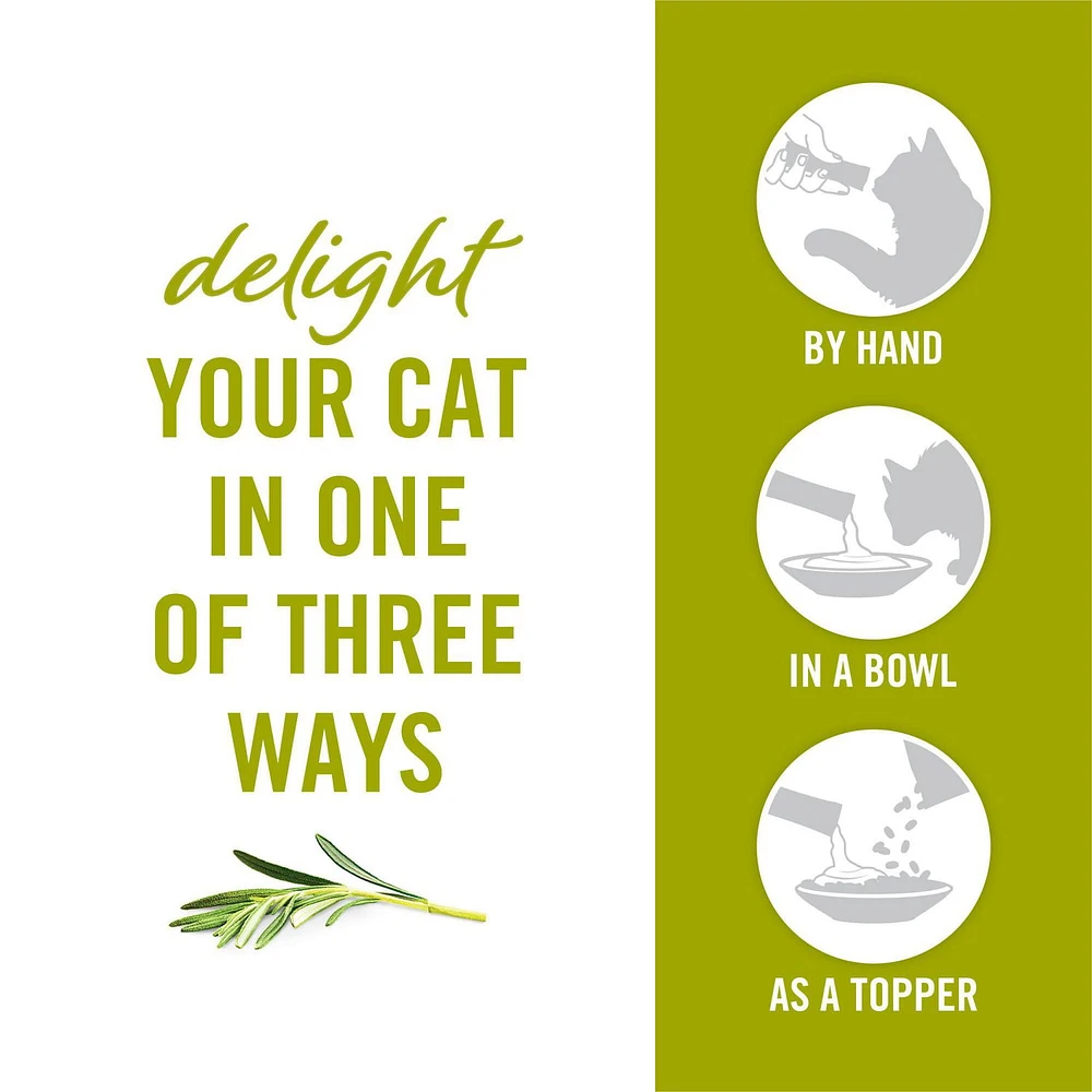 Fancy Feast Savoury Purée Naturals avec Poulet Naturel dans une Sauce Demi-Glace, Gâteries pour Chats 40 g 40g