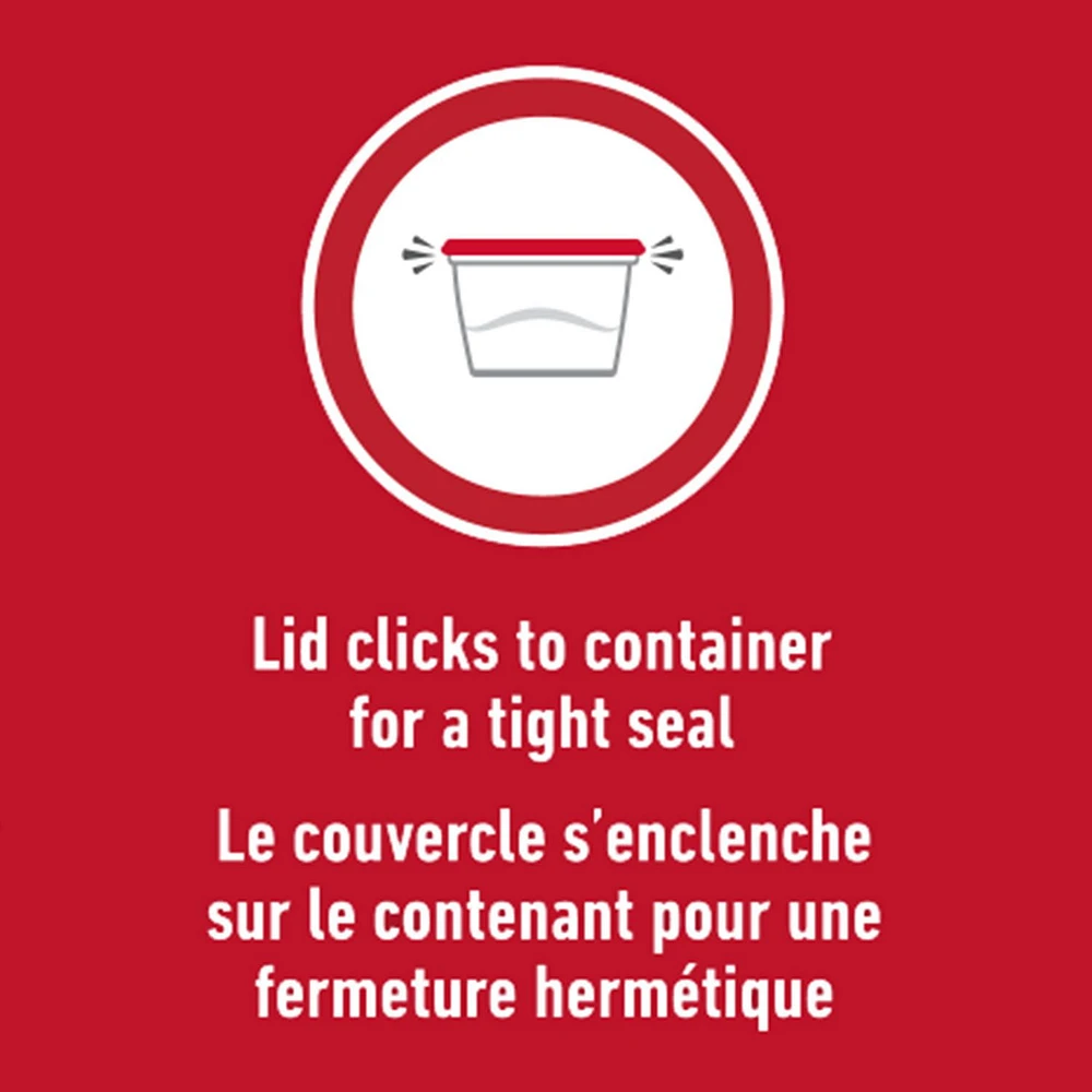 Rubbermaid TakeAlongs 1,2 L (5,2 tasses) récipients de rangement carrés pour les aliments, série spéciale violet orchidée, ensemble de 4