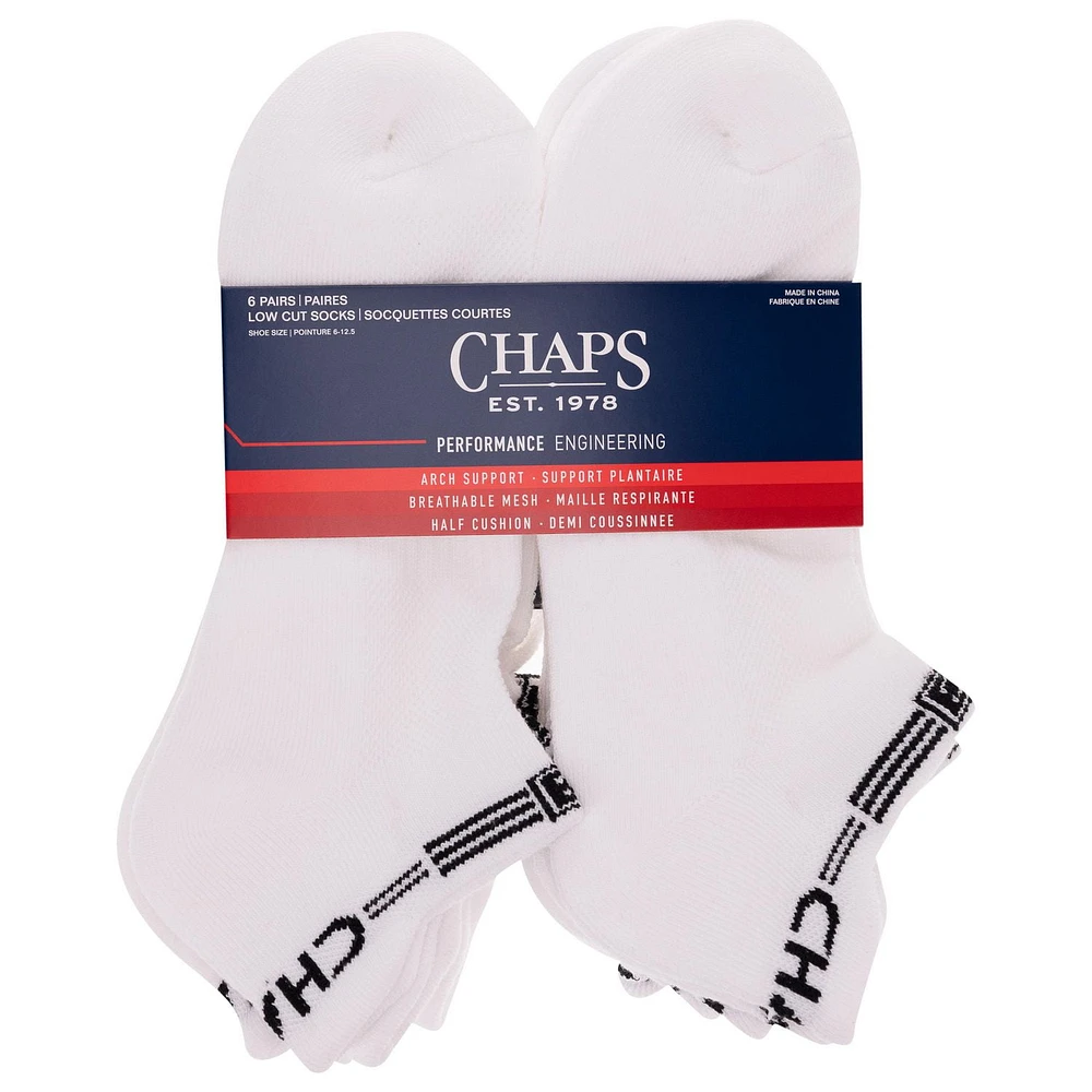 Chaps Soquettes Courtes Sport pour homme 6 paires Soquettes Courtes Sport 6 paires - Pointure 6-12
