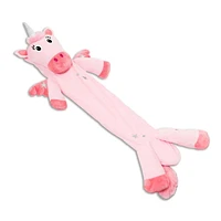 Potwells - Kids Long Hot Water Bottle - Ursula Unicorn - Machine Washable Fleece Cover - Keeps Warm for 6 to 8 Hours - Soothing