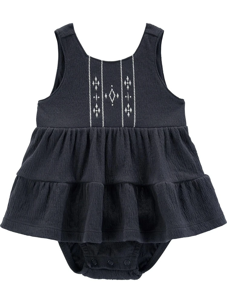 Robe Carter's Child of Mine IG - Broderie charbon de bois