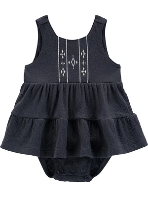 Robe Carter's Child of Mine IG - Broderie charbon de bois