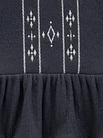 Robe Carter's Child of Mine IG - Broderie charbon de bois