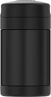 Thermos Vacuum Insulated Stainless Steel 16 Oz Food Jar with Folding Spoon, 16 Oz,  Black Jar