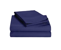 Johnson Home 600 Thread Count Cotton Tuxedo Sheet Sets