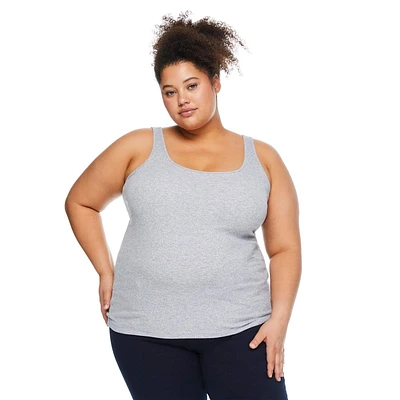 George Women's Plus Rib Tank, Sizes 1X-4X