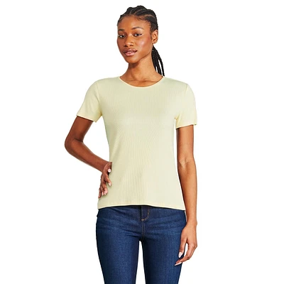 T-shirt à encolure ras du cou George pour femmes Tailles TP–TTG