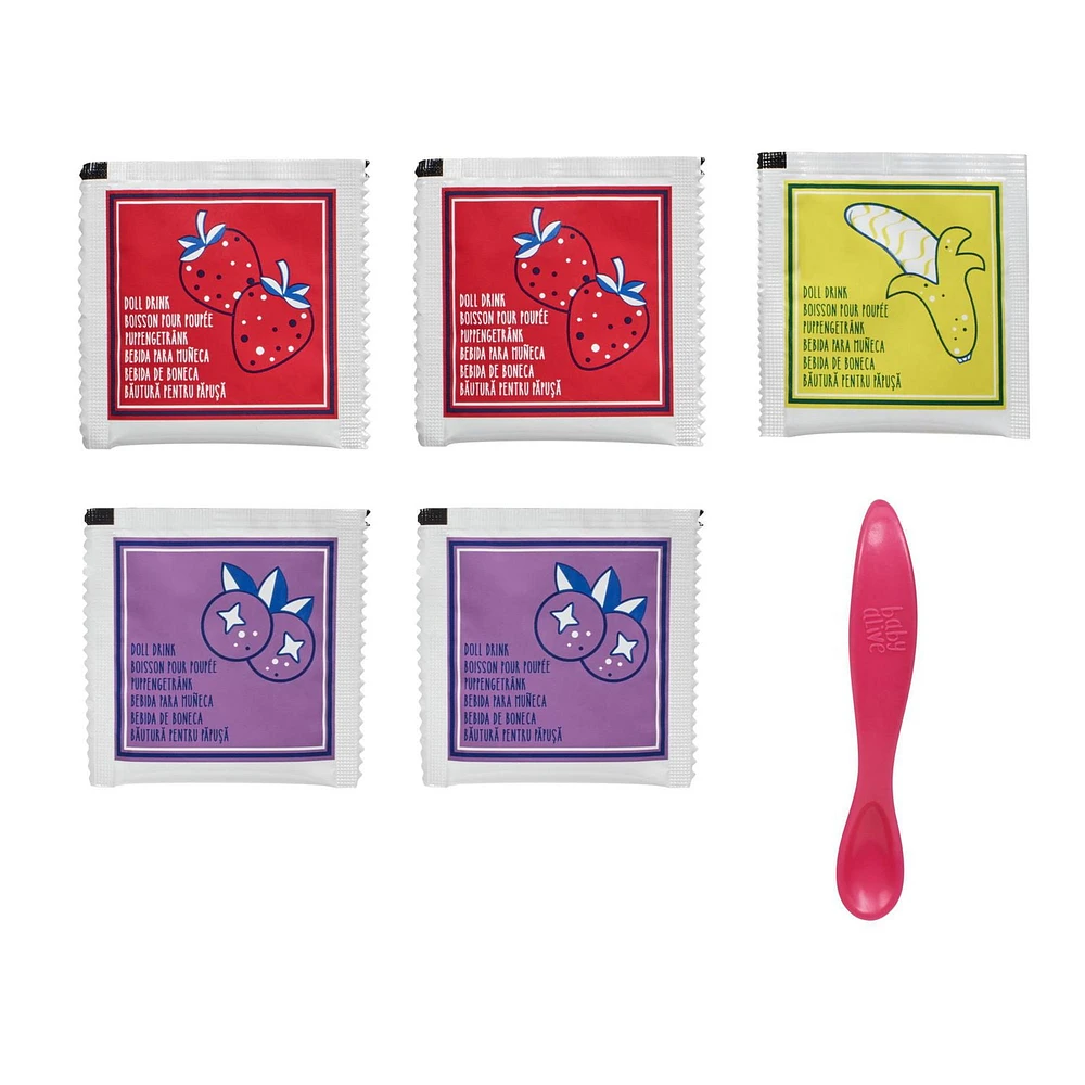 Baby Alive, nourriture en poudre pour poupée, 5 sachets de nourriture pour poupée