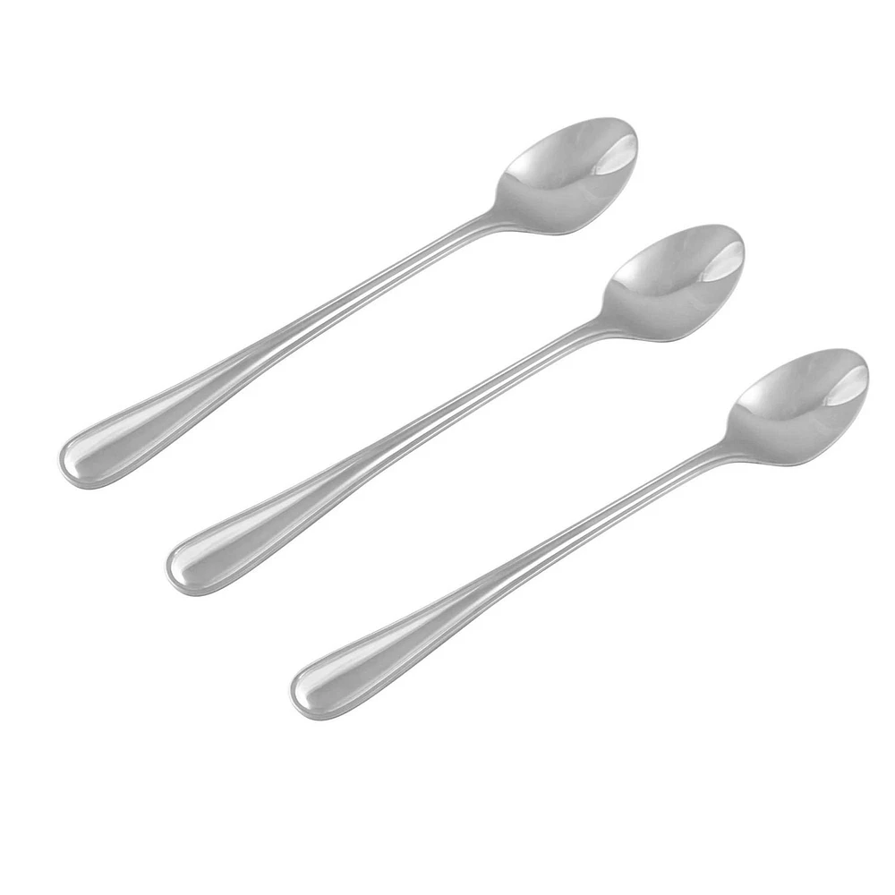 Mainstays 3-Piece Fleetline Iced Tea Spoon, Made of 18/0 stainless steel