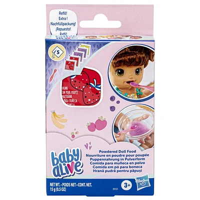 Baby Alive, nourriture en poudre pour poupée, 5 sachets de nourriture pour poupée